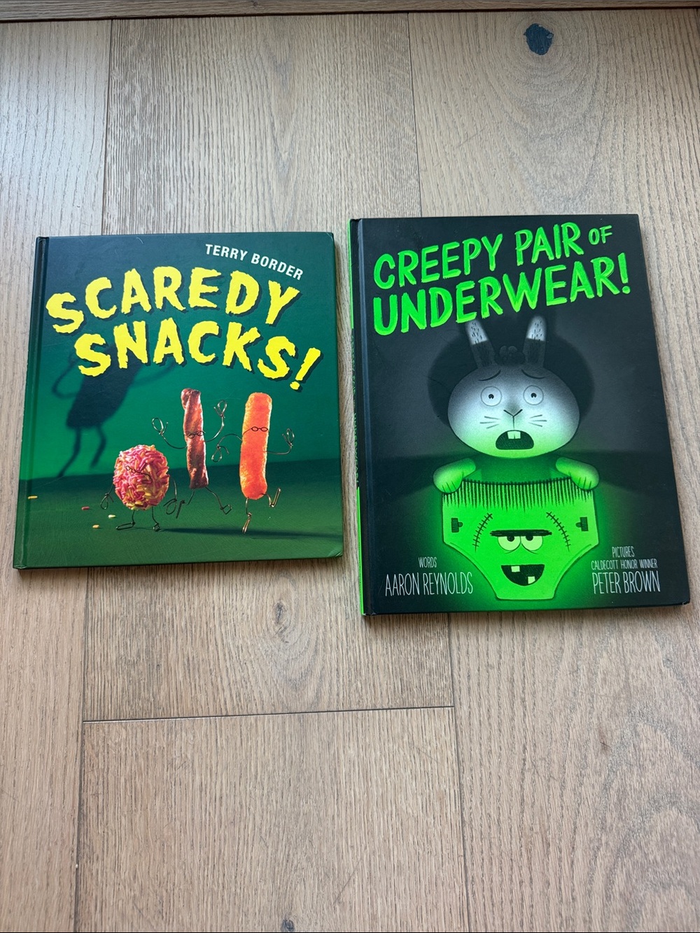 Scaredy Snacks and creepy pair of underwear books